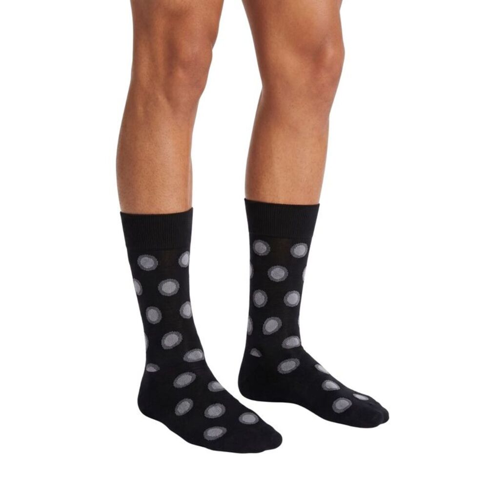 Missoni Black Grey Mens Dot Crew Socks-L